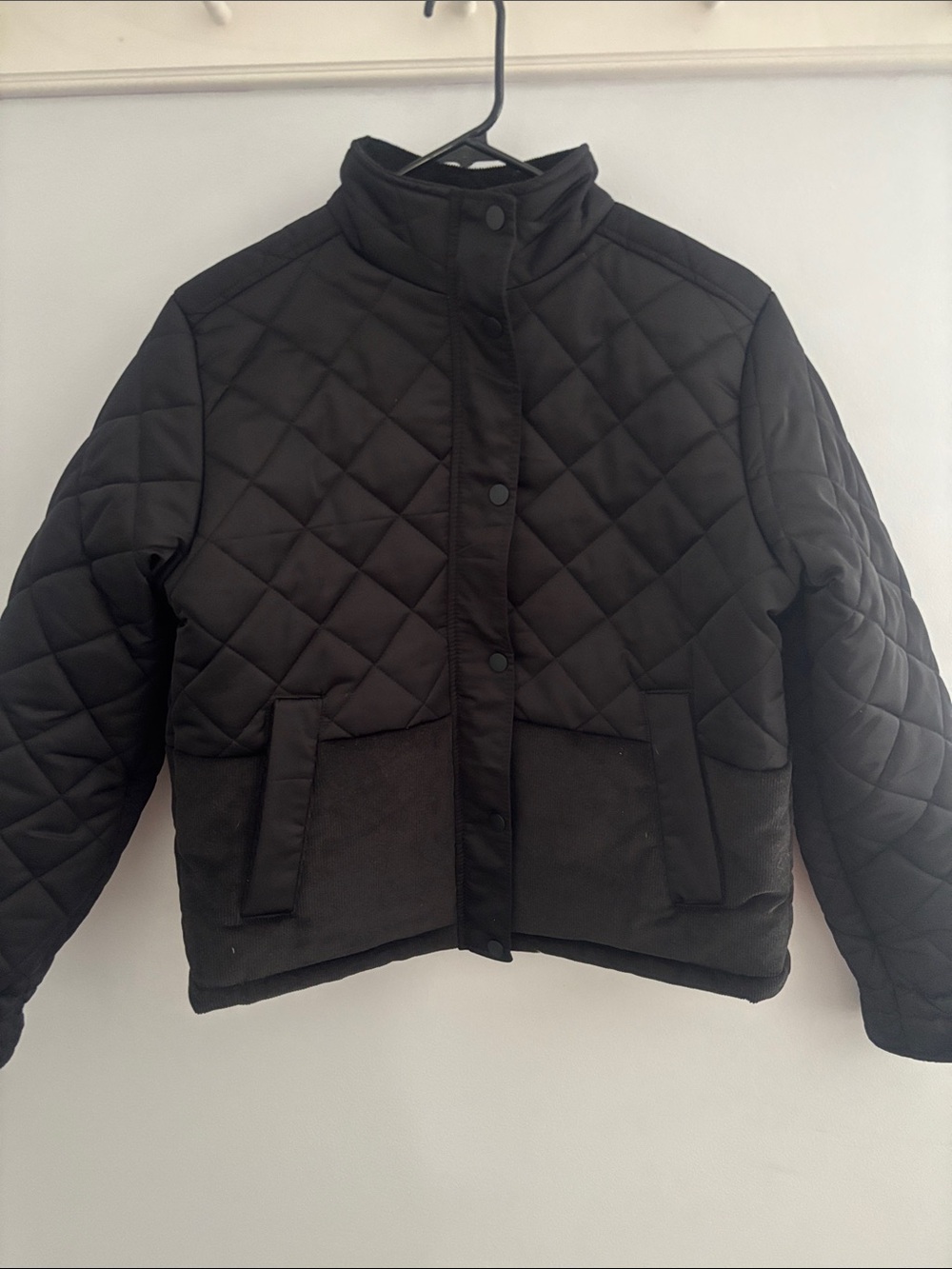 Time and Tru Quilted Black Puffer Jacket